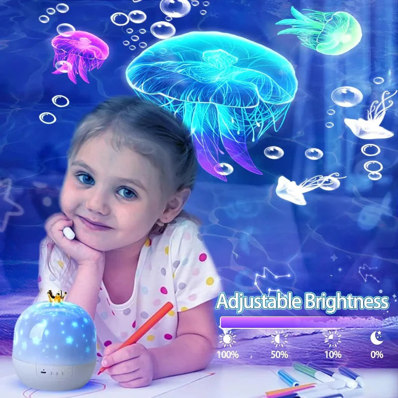 CosmoGlow – Dreamy & Creative – Galaxy Projector Night Light with 360° Rotation