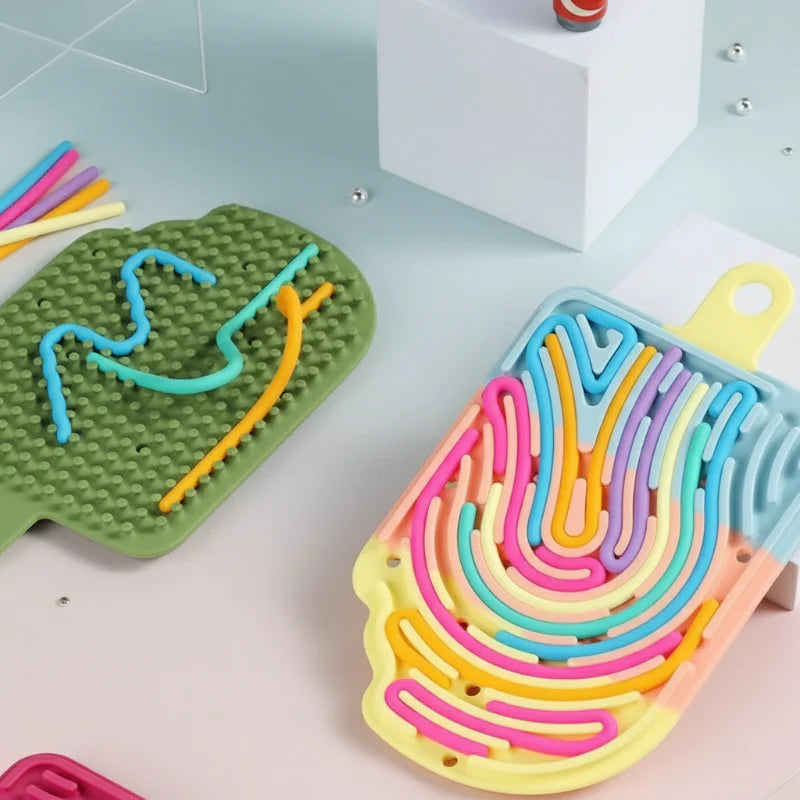 FidgetFrost – Playful & Soft – Silicone Busy Board