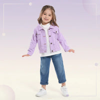 Thumbnail for Candy Color Denim Jacket – Lightweight Denim Jacket for Kids