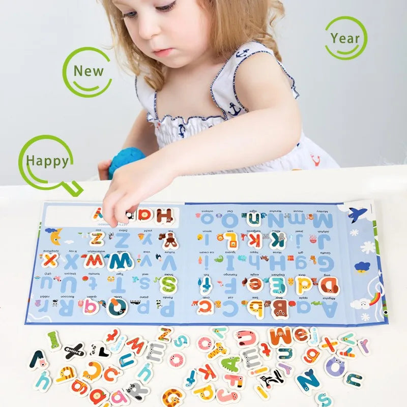 BusyBrain – Learn English words & math – Alphabet & Numbers Puzzle Book