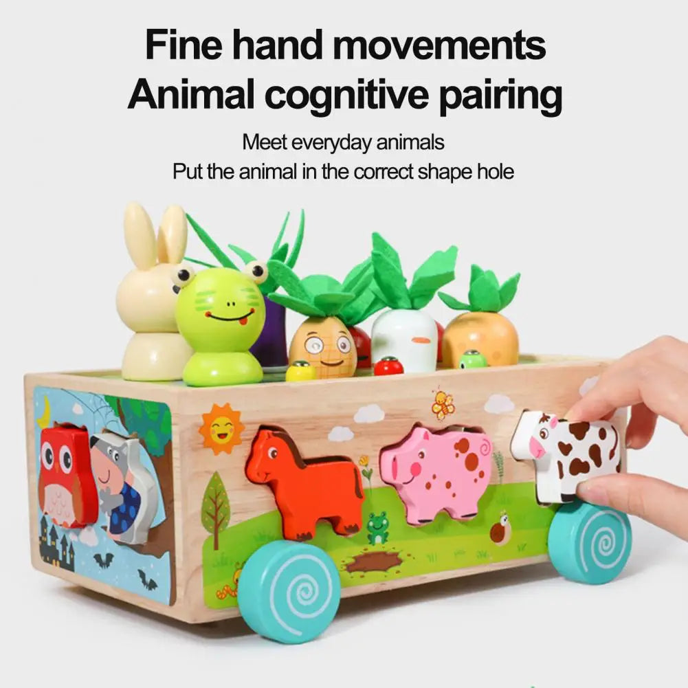Woods™ - Shape fun in a wagon - Animals and Vegetables puzzle