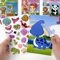 Thumbnail for Funny Faces™ – Animal Fun & Sticky Fun - Reusable Sticker Book