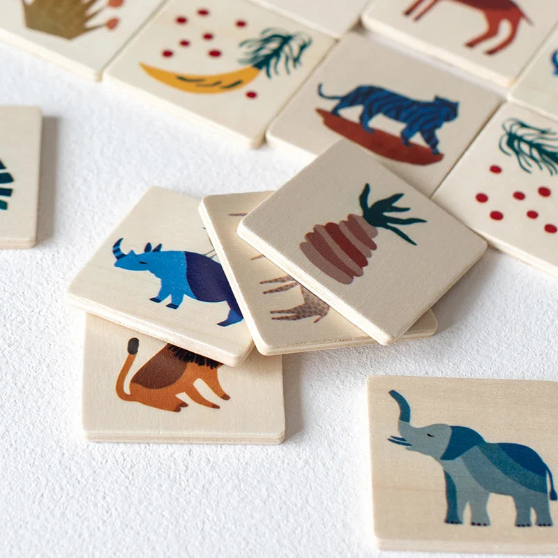 MemoryMatch – Wood & Educational – Jungle Memory Game