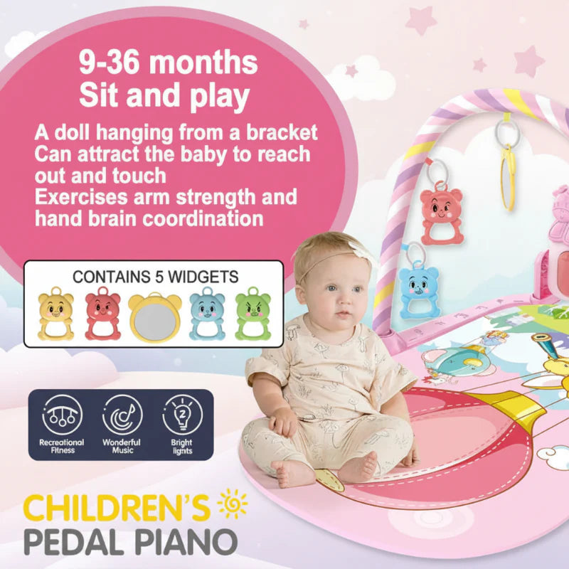 Musical Baby Play Gym – Colorful & Educational – Baby Gym Mat