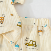 Thumbnail for Dinosaur & Car Print Outfit – Cool & Playful – Summer Clothing Set