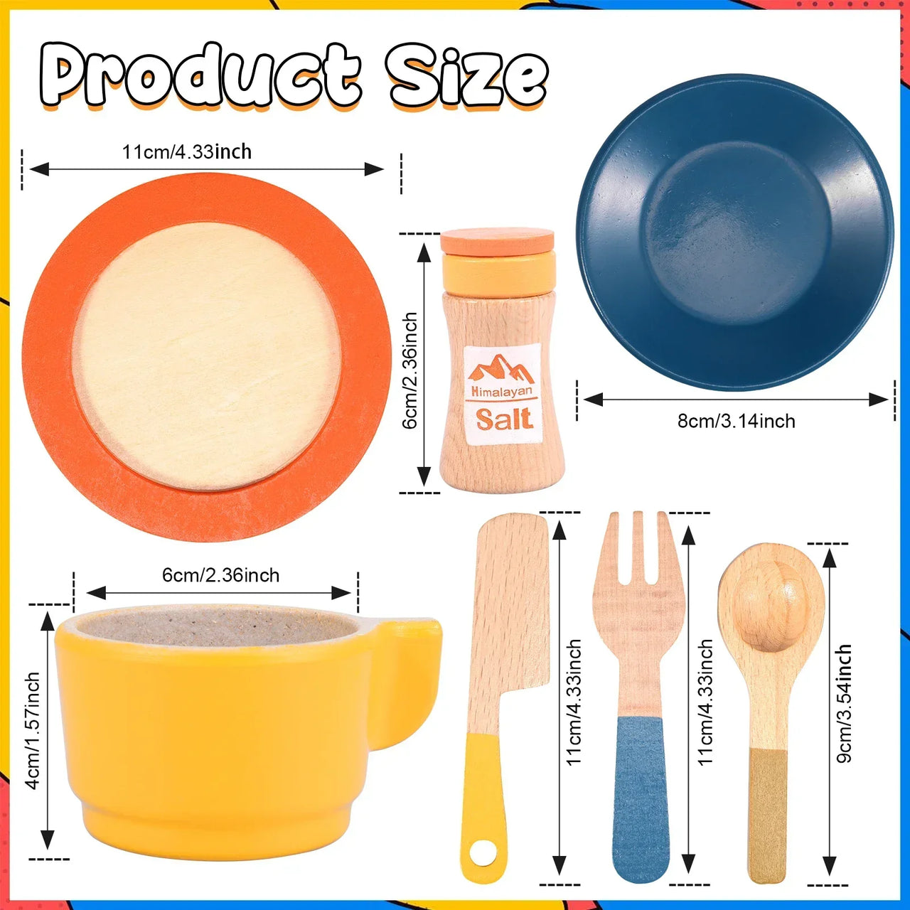 Woods™ - Creative & Educational - Wooden Kitchen Play Set Child
