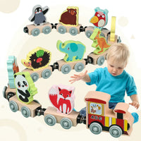 Thumbnail for MagniZoo – Cute & Wooden – Magnetic Animal Train