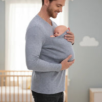 Thumbnail for Kangaroo Pocket Shirt – Comfortable & Convenient – Men's T-Shirt Baby Carrier