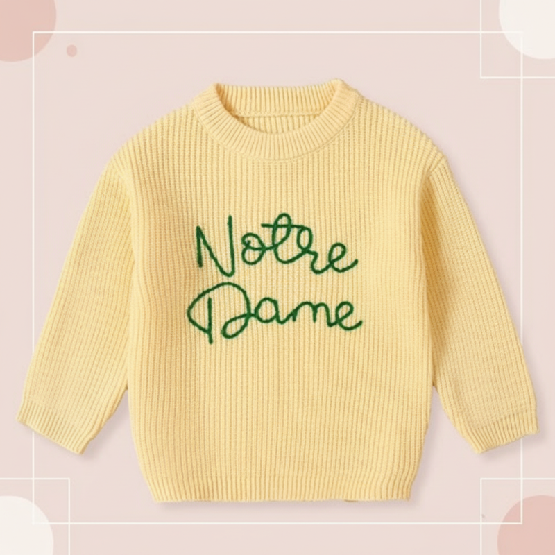 WarmWeave – Comfortable & Playful – 'Notre Dame' Sweater