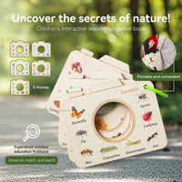 Thumbnail for NatureBook – Nature Discovery Set – Educational Wooden Viewing Frame
