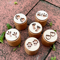 Thumbnail for WoodStamp – Montessori & Creative – Set of 6 Wooden Clay Stamps