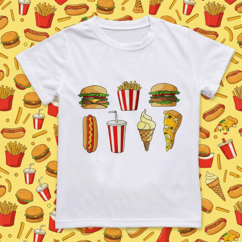 Boys & Girls Summer Tee – Comfortable & Playful – Cute Print Kids' T-Shirt