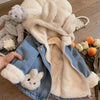 Girls Bunny Denim Coat – Warm & Comfort – Children's Jacket