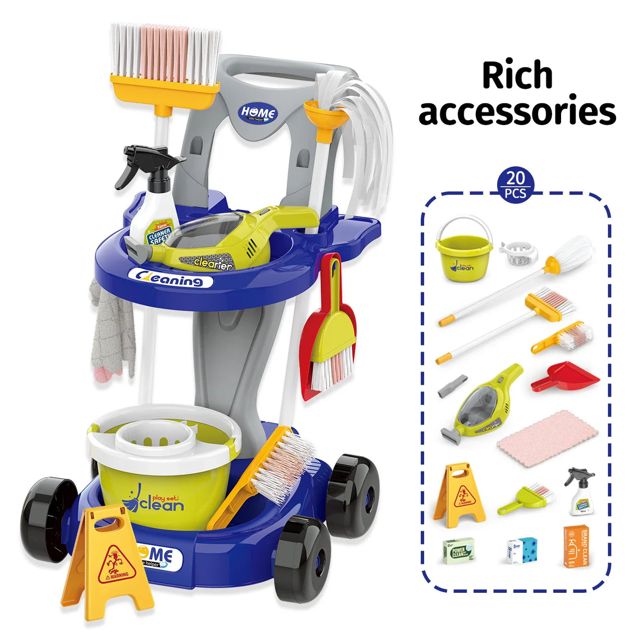 CleanPlay – Educational & Fun – Toy Cleaning Trolley
