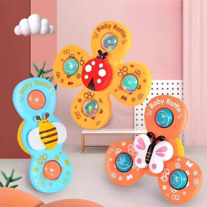 Bath Spinner Set™ - In the bath or the car - Suction Snap Spinners