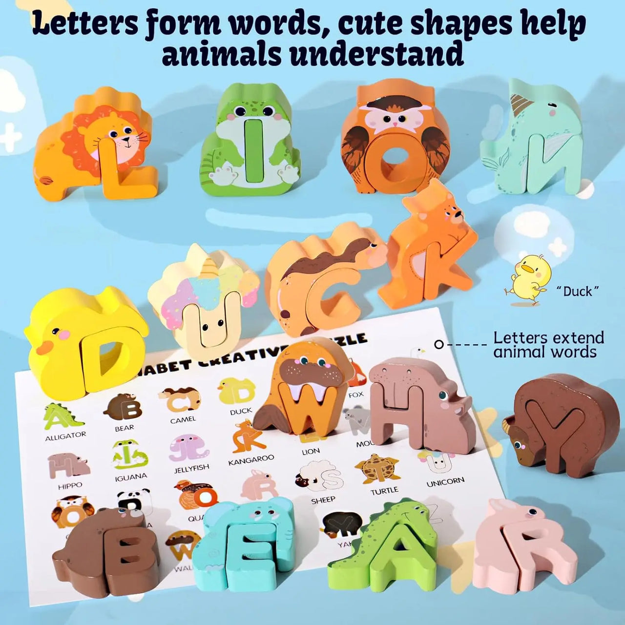 ZooLetters – Playful & Educational – Animal Alphabet Puzzle for Children