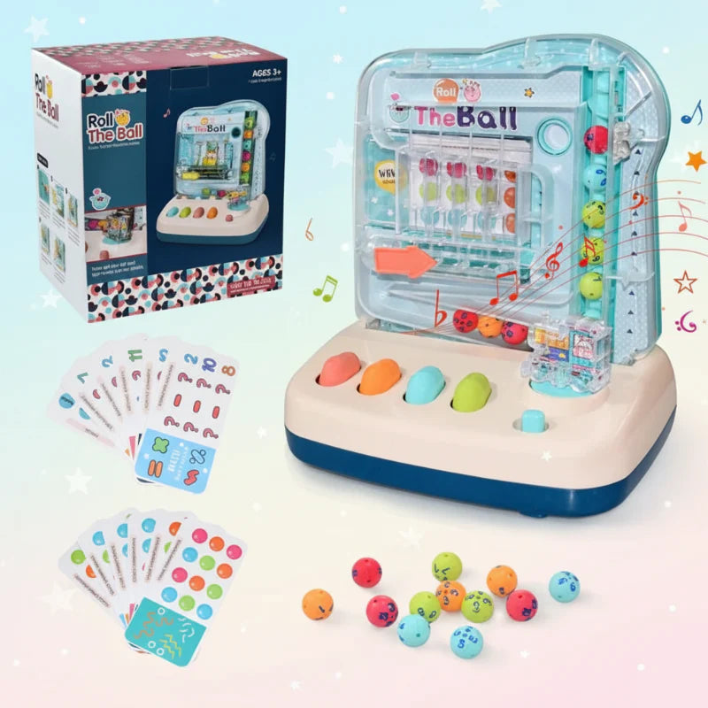 Montessori Math Track Game – Learning & Logic – Ball Track Game