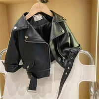Thumbnail for Girls Leather Jacket – Cool & Stylish – Leather Kids Jacket