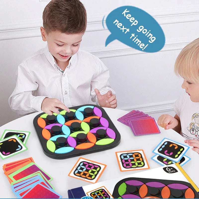 Rotating Logic™ - Challenging Puzzle - Tangram Board Game
