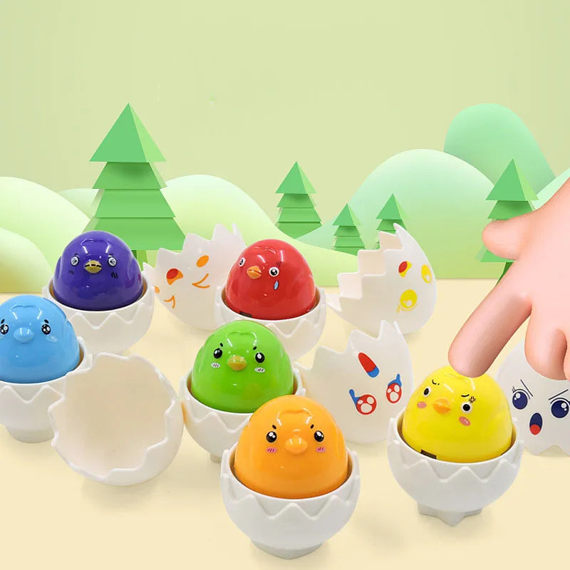 Montessori 3D Eggs Puzzle – Fun for Easter - Egg Sorting Game