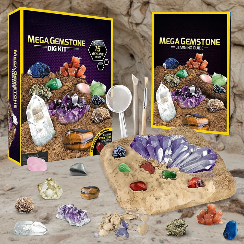 Gemstone Dig Kit – Discover & Learn – Crystal Digging Kit
