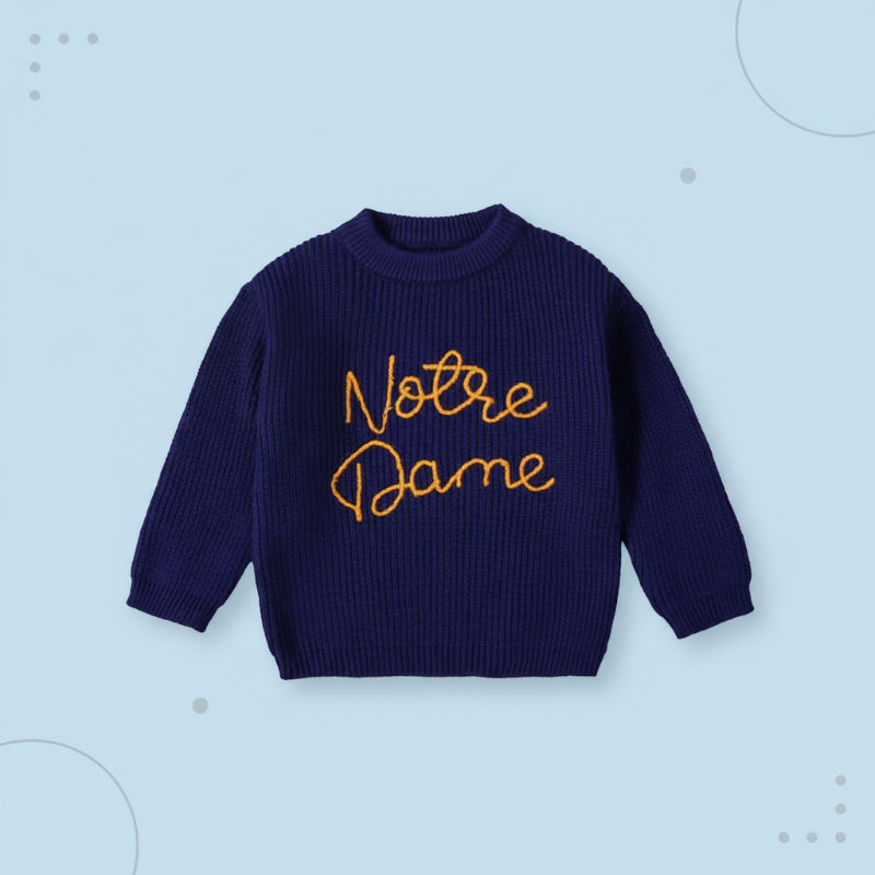 WarmWeave – Comfortable & Playful – 'Notre Dame' Sweater