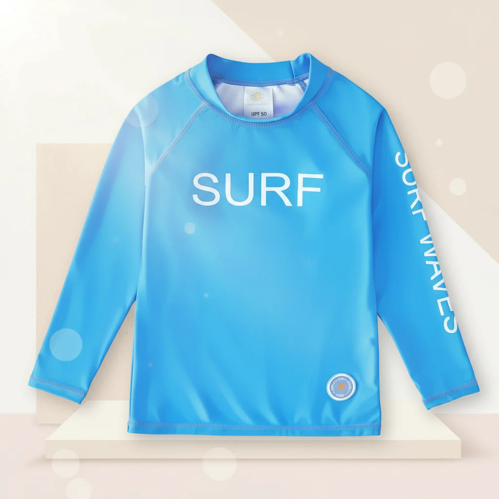 SunShield – Protective & Flexible – Children's Long-Sleeved Surf Shirt with UPF 50+