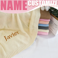 Thumbnail for Personalized Baby Blanket – Soft & Unique – Personalized Embroidered Cotton Blanket