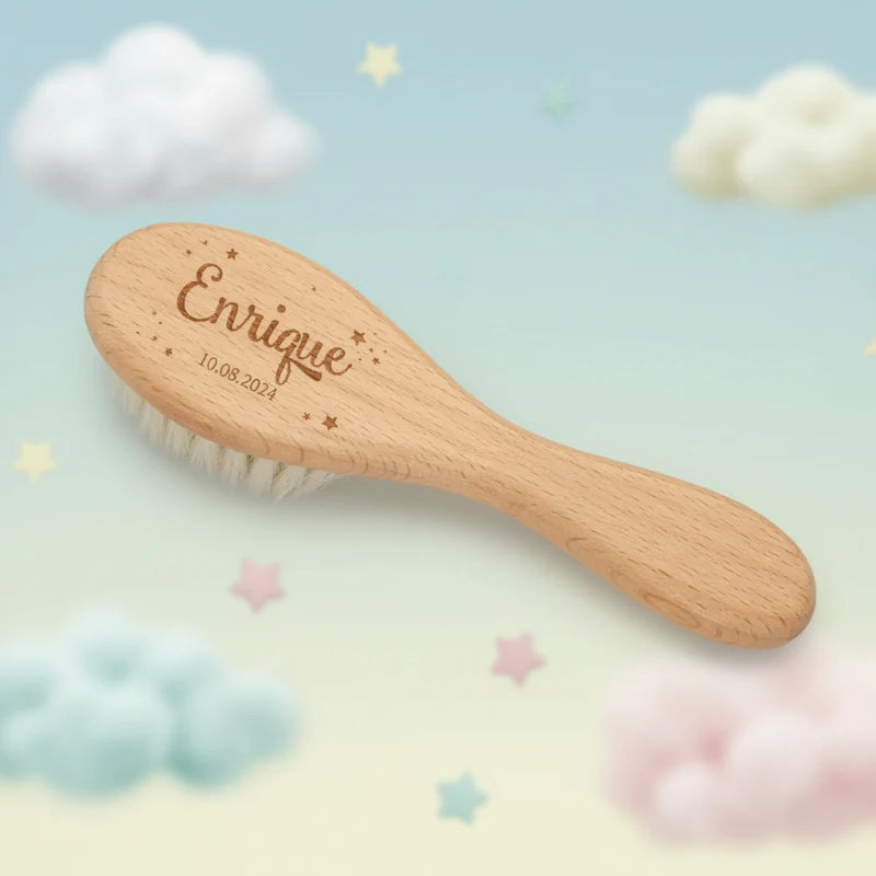 Personalized Hairbrush – Soft & Unique – Personalized Baby Hairbrush Set