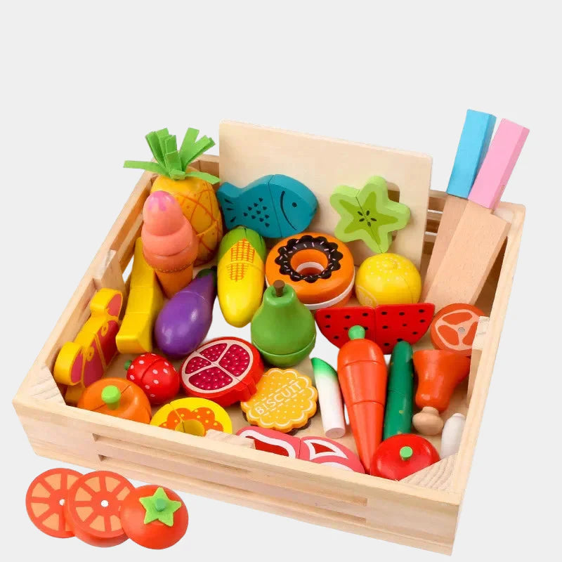 MiniChef – Fun & Creative – Wooden Magnetic Kitchen Play Set