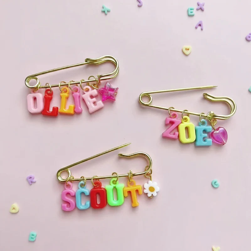 Personalized Charm Pin – Personal & Stylish – Name Brooch