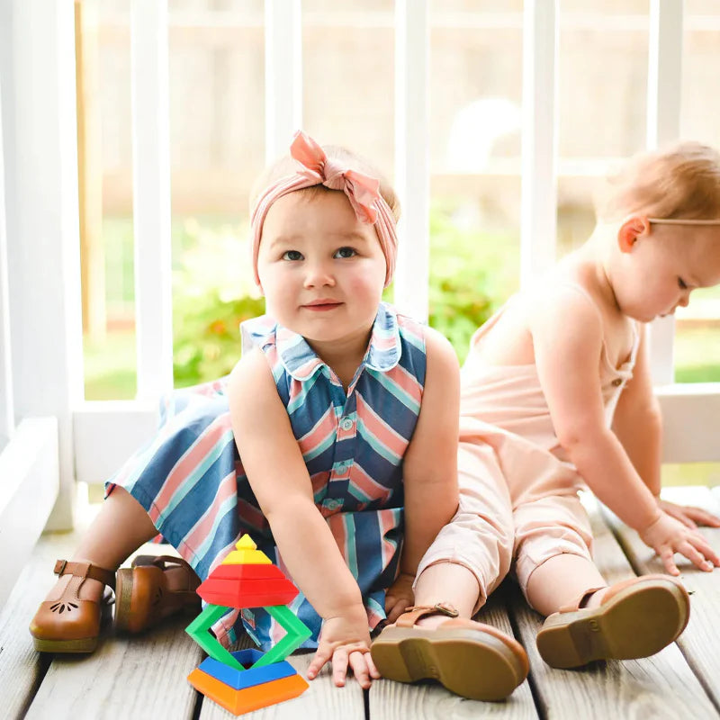 Pyramid Stacking Blocks – Motor Skills and Creativity – Stacking Block Set