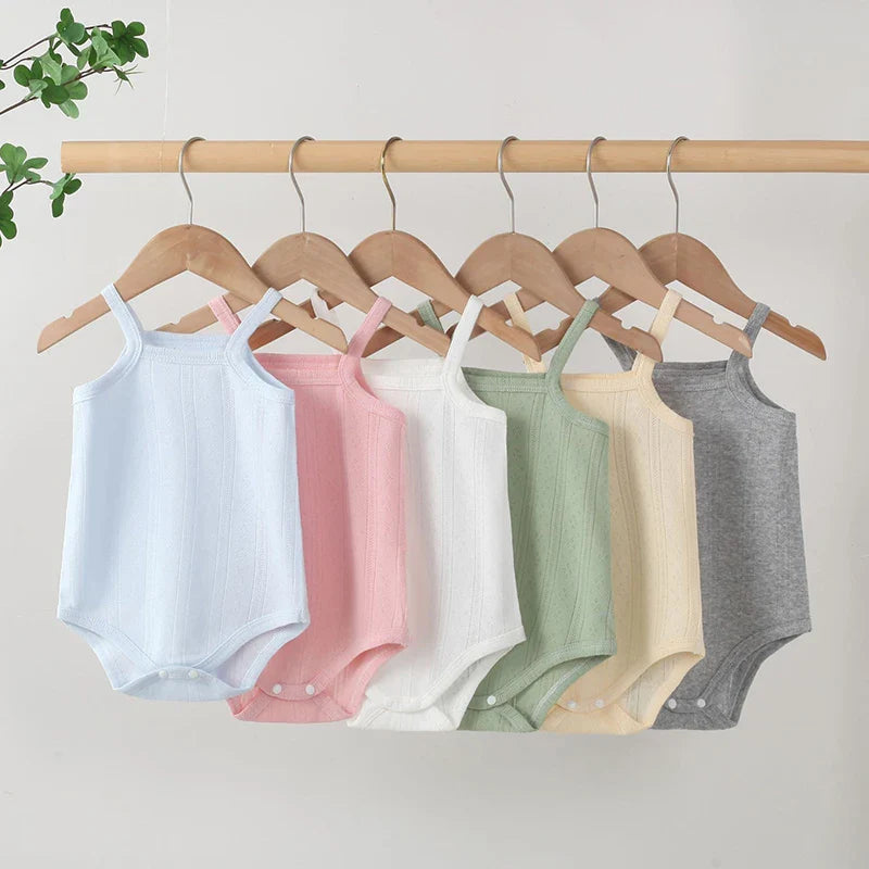 Summer Bodysuit – Lightweight & Comfortable – Knitted Baby Romper