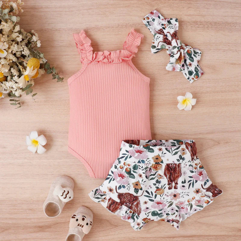 Baby Girl Summer Outfit – Cute and lightweight – Baby clothing set