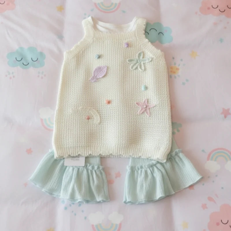 Girls' Summer Outfit – Trendy and Comfortable – Summer Kids' Clothing Set