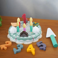Thumbnail for TinyChef – Educational & Fun – Wooden Kitchen Set with Cake and Accessories