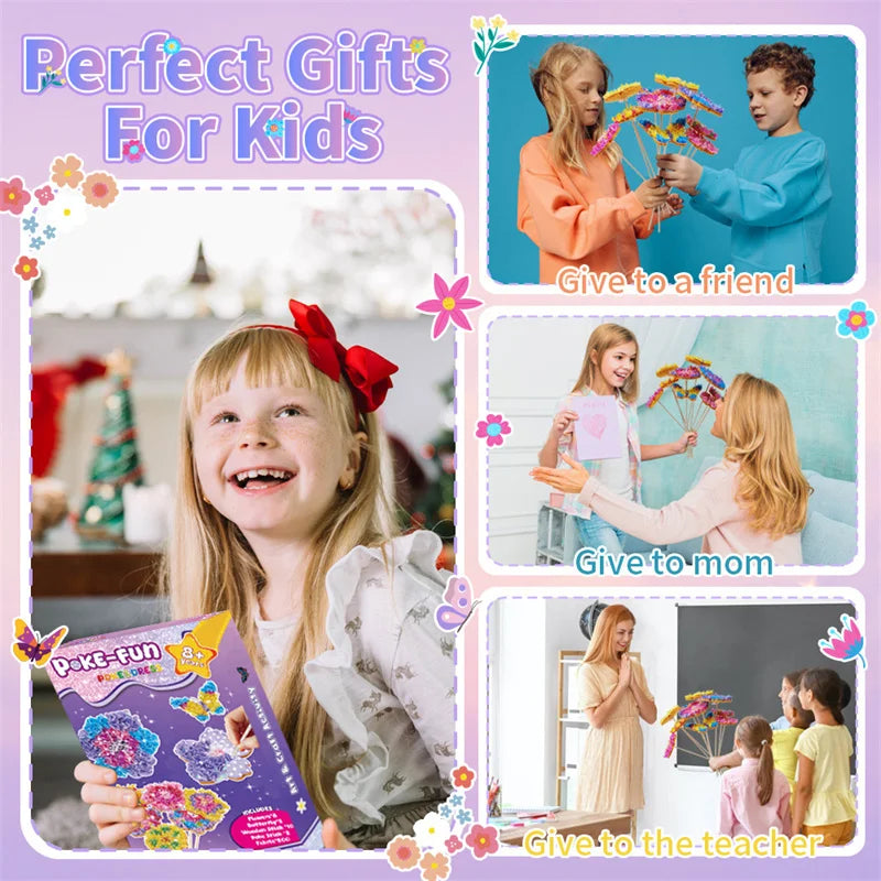 DIY Flower Poke Art – Creative & Educational – Flower Craft Kit
