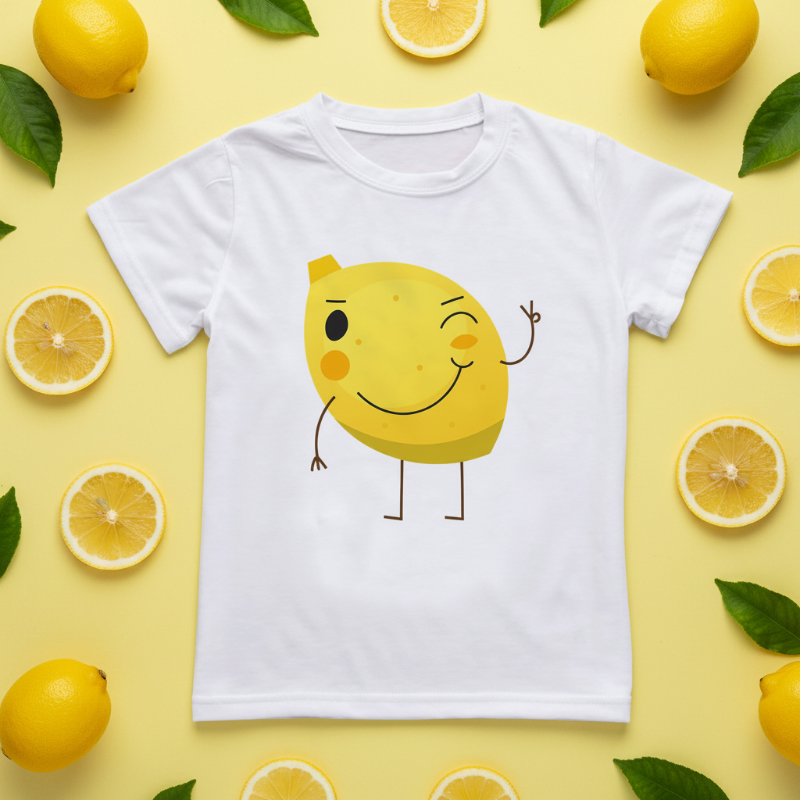Boys & Girls Summer Tee – Comfortable & Playful – Cute Print Kids' T-Shirt