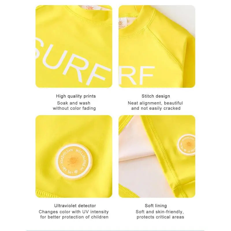 SunShield – Protective & Flexible – Children's Long-Sleeved Surf Shirt with UPF 50+