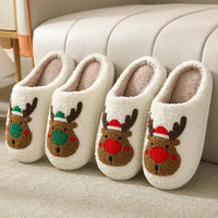 Thumbnail for Northern Lights Kids - Warm & Festive - Plush patterned Christmas slippers
