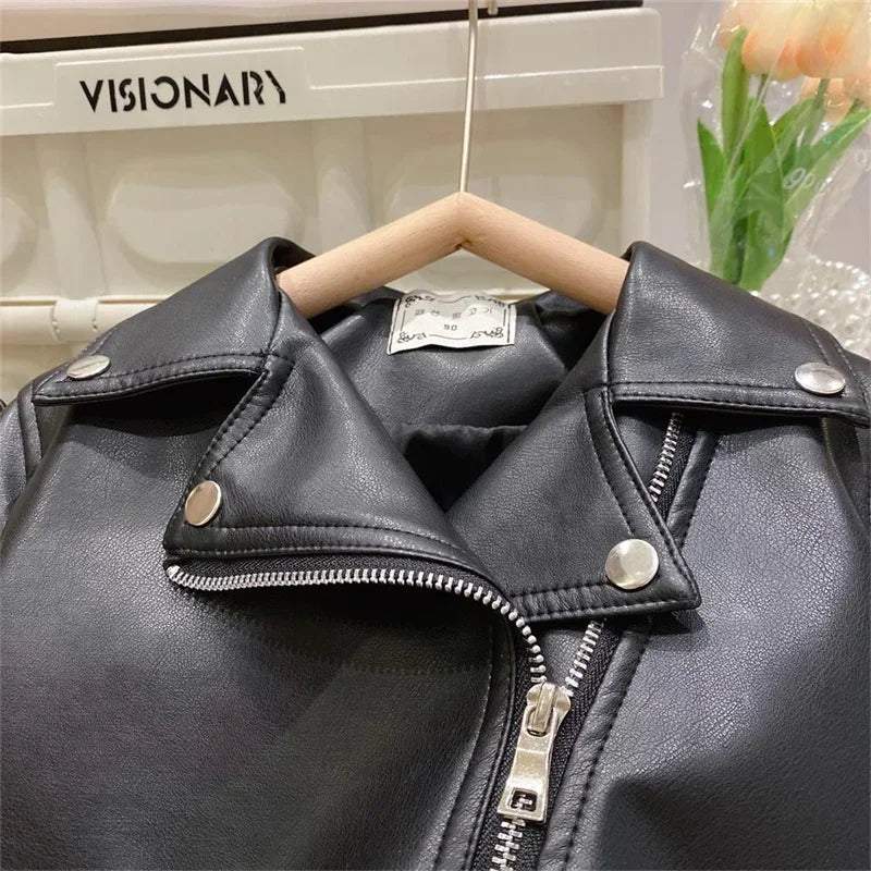 Girls Leather Jacket – Cool & Stylish – Leather Kids Jacket