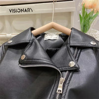 Thumbnail for Girls Leather Jacket – Cool & Stylish – Leather Kids Jacket