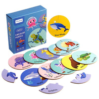 Thumbnail for Animal Match™ – Turn & Discover - 3-piece Puzzle