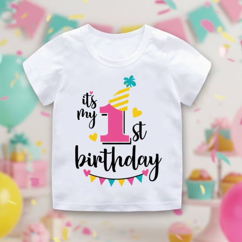 Birthday Graphic Tee – Cute & Lighthearted – Kids' Birthday T-shirt