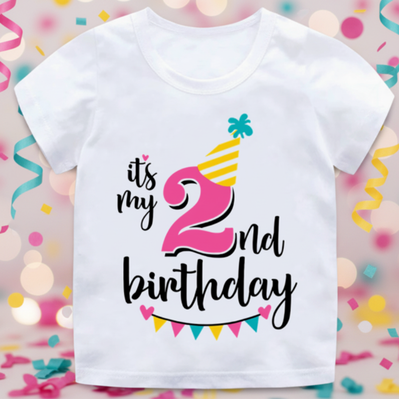 Birthday Graphic Tee – Cute & Lighthearted – Kids' Birthday T-shirt
