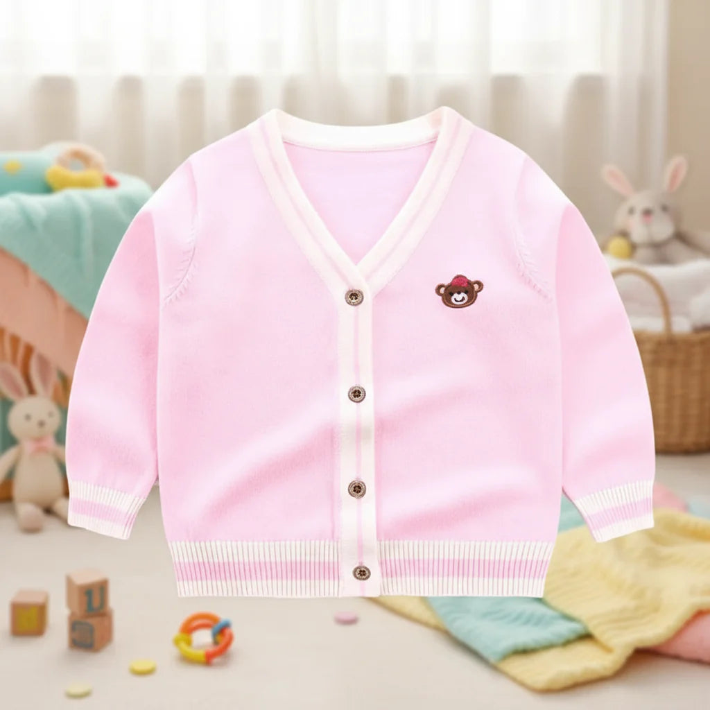 CozziWear – Warm & Trendy – Knitted Cardigan with Bears