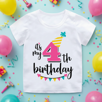 Thumbnail for Birthday Graphic Tee – Cute & Lighthearted – Kids' Birthday T-shirt
