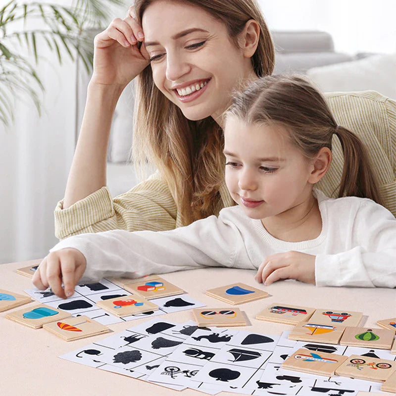 Shape Match Puzzle™ – Find the Shadow - Wooden Sorting Puzzle