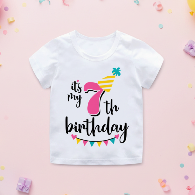 Birthday Graphic Tee – Cute & Lighthearted – Kids' Birthday T-shirt