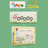 Thumbnail for Wooden Clip Beads™ – Colorful Moving Fun with Caterpillar – Color & Motor Skills Toys